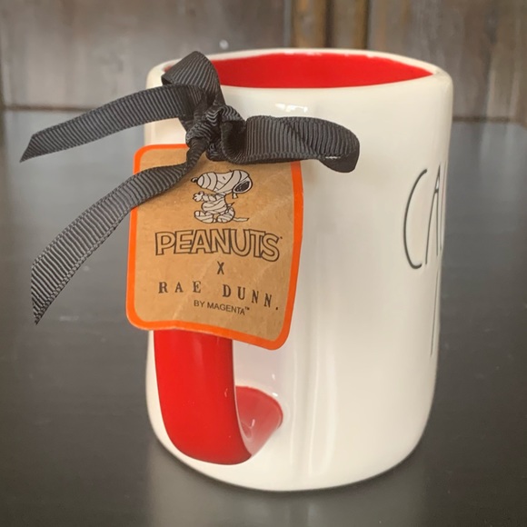 CAUTION I BITE Snoopy and Woodstock Rae Dunn Peanuts Collection Halloween Mug - Picture 4 of 6